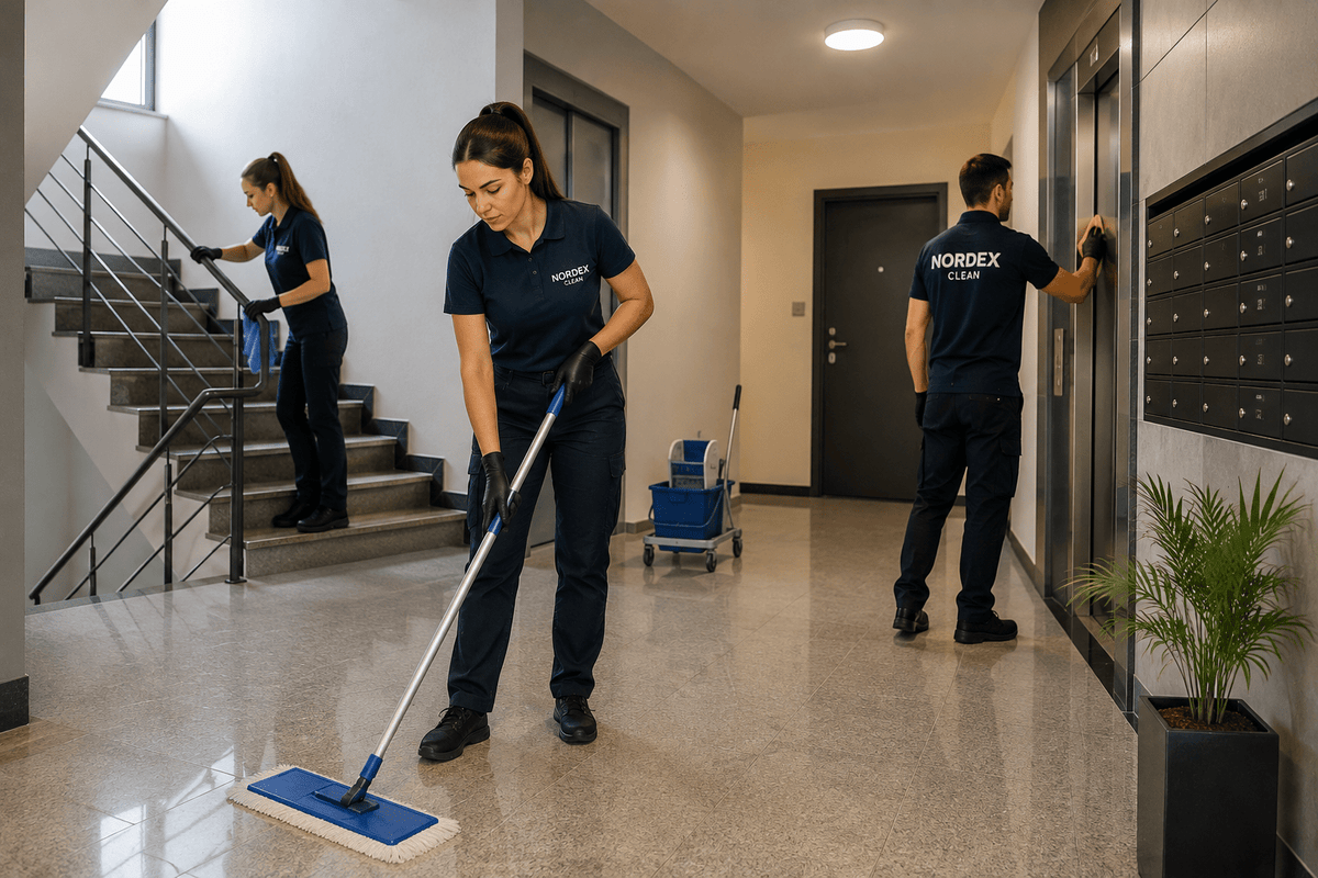 Професионално почистване на входове и общи части - Nordex-Clean